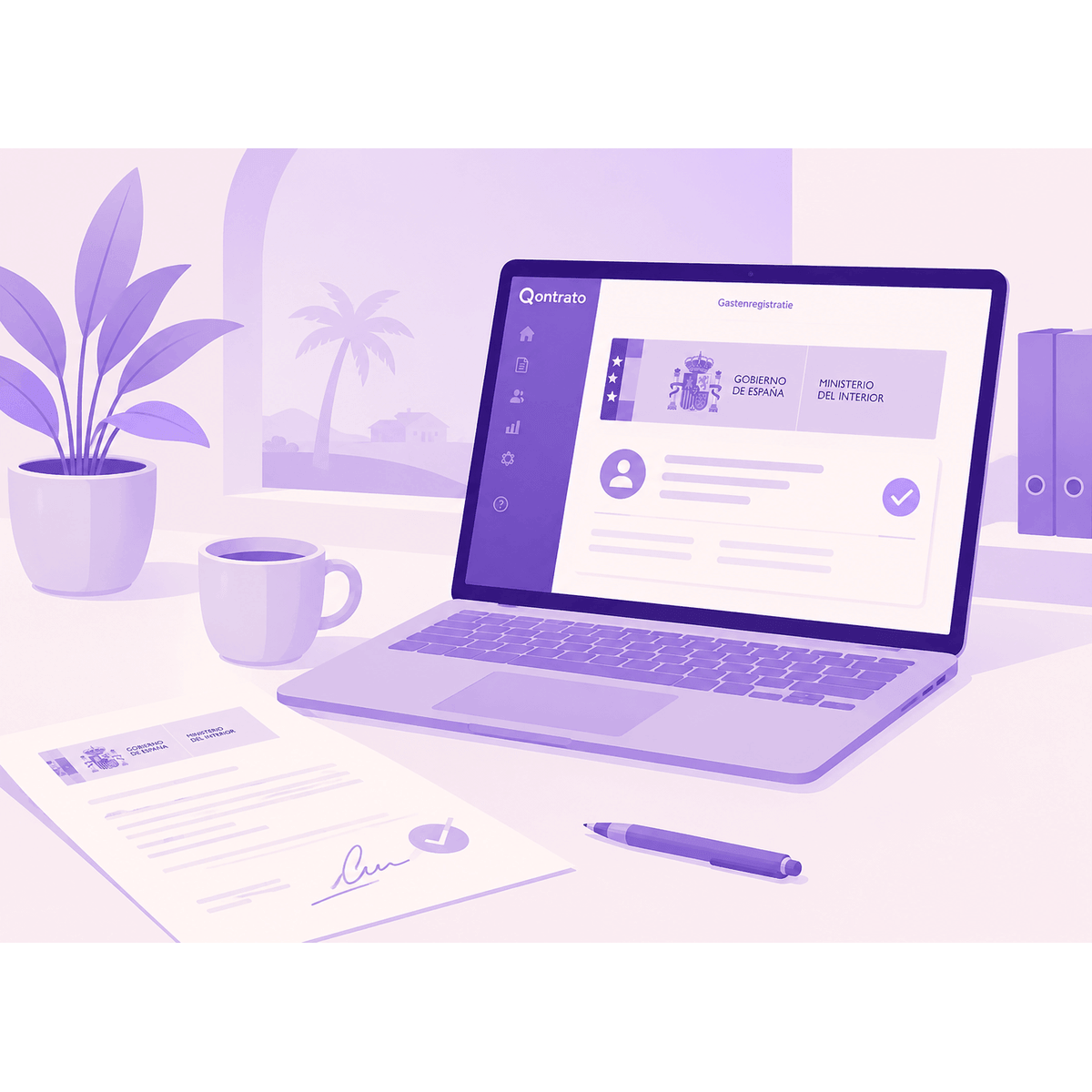 Online huurcontract ondertekenen in Qontrato