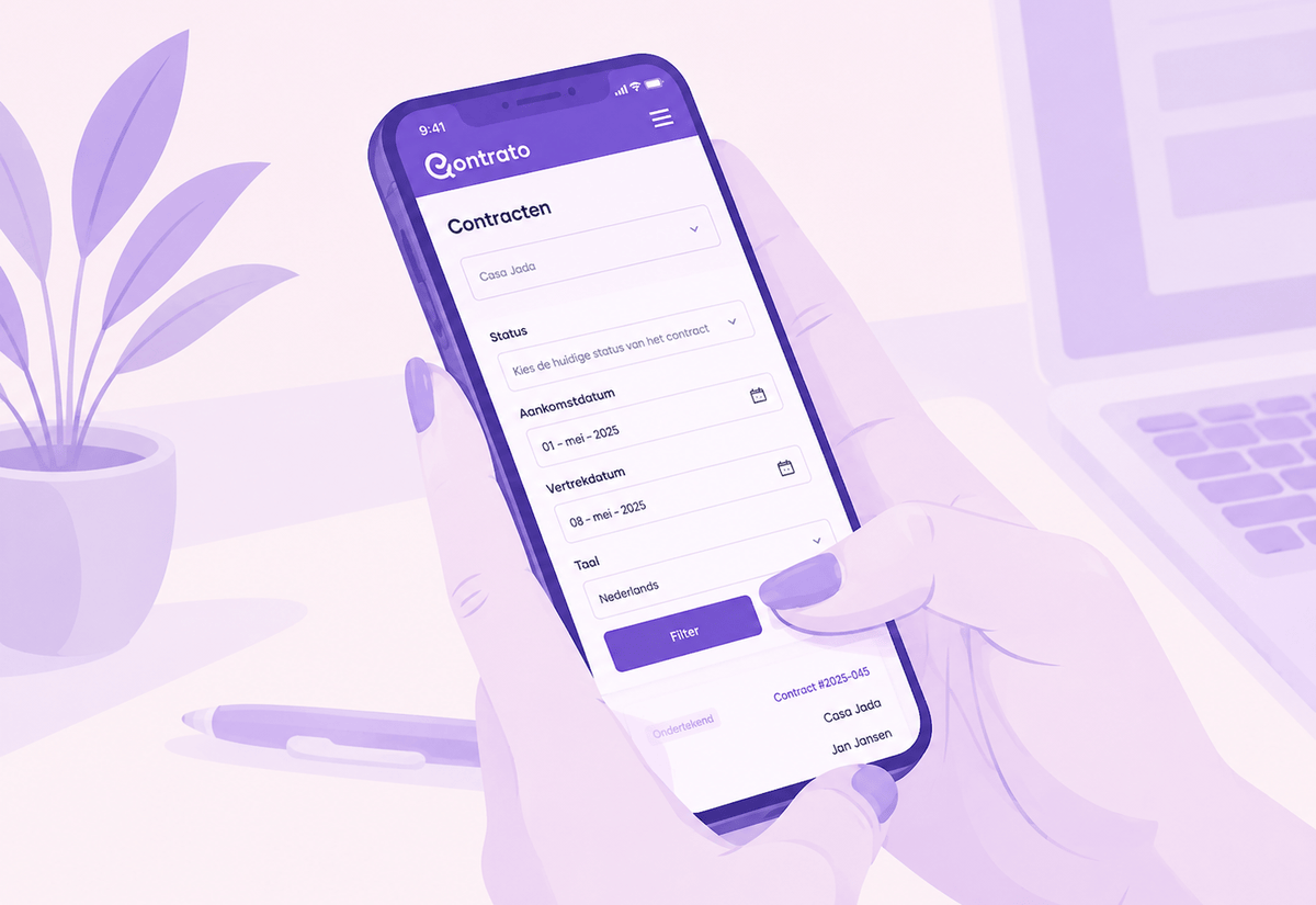 Huurcontracttemplate in Qontrato